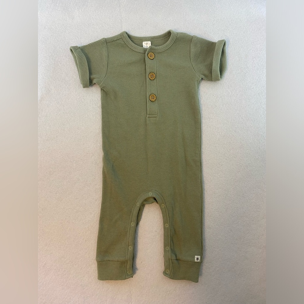 Modern Moments by Gerber Baby Boy or Girl Unisex Long Leg Romper 12m
